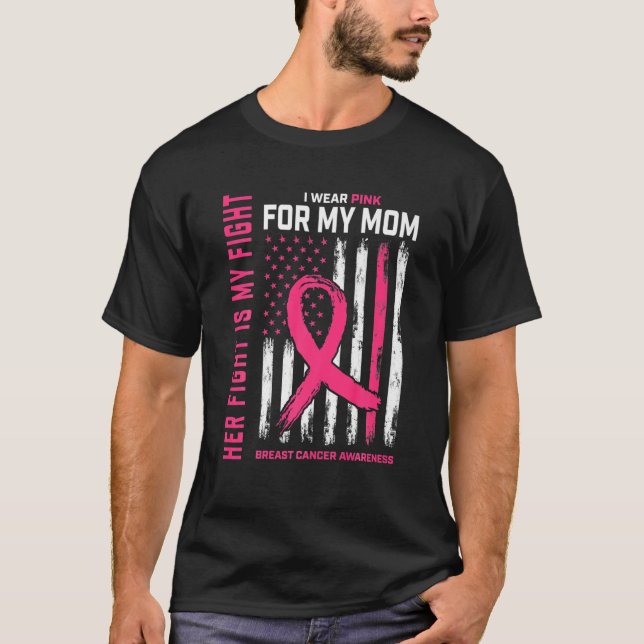 Camiseta Su Lucha Es Mi Lucha Que Llevo De Rosa Por La Mama (Anverso)