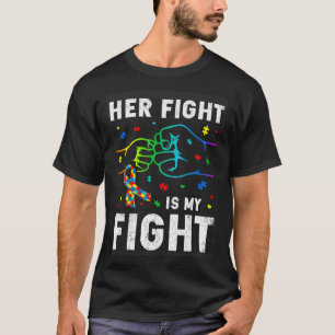 Camiseta Su lucha es mi lucha rompecabezas puño Conciencia