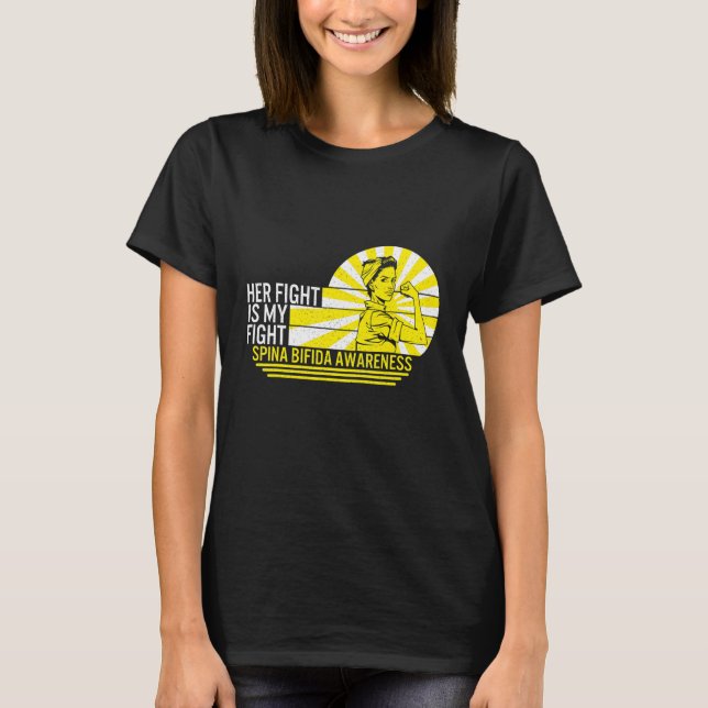 Camiseta Su Lucha Es Mi Lucha Spina Bifida Awareness Warri (Anverso)