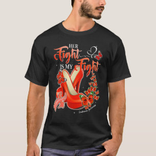 Camiseta Su lucha es mi lucha Tacones Altos Naranjas Leucem