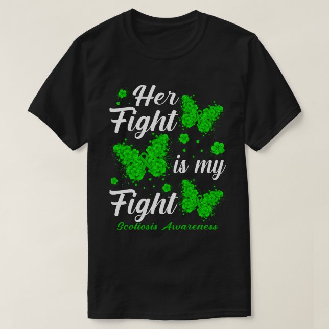 Camiseta Su lucha es mi mariposa para la toma de conciencia (Diseño del anverso)
