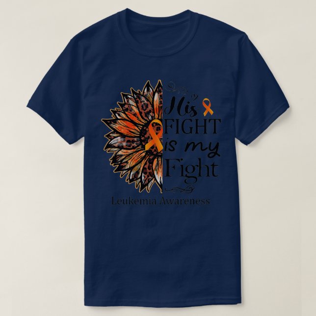 Camiseta Su Lucha Es Mi Naranja De Lucha, La Leucemia Del G (Diseño del anverso)
