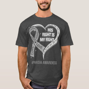 Camiseta Su Lucha Es Mi Pelea Cinta Aphasia Awarene