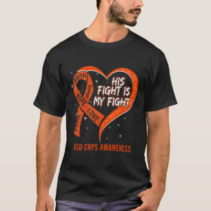 Camiseta Su Lucha Es Mi Pelea Cinta Corazón Rsd Crps Awaren