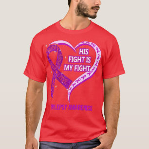 Camiseta Su Lucha Es Mi Pelea Cinta De Pelea Epilepsia De C