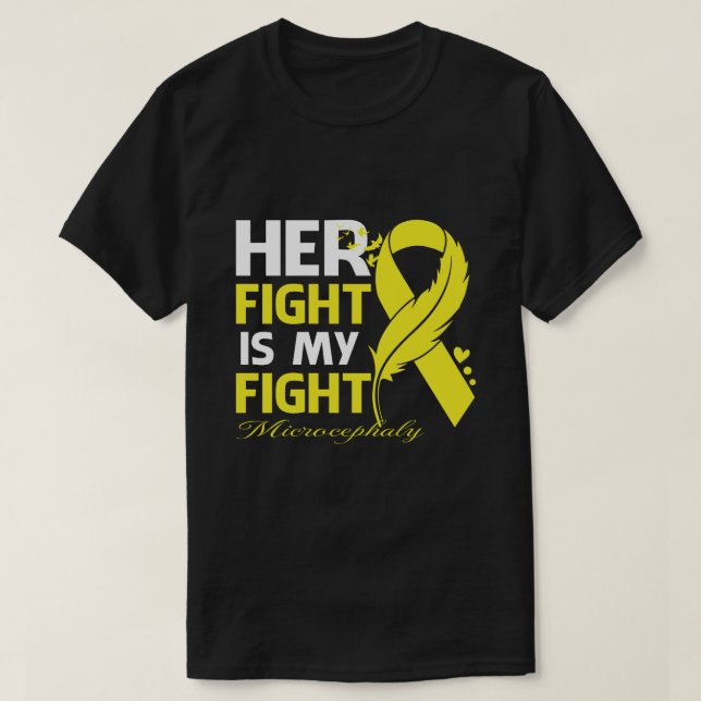 Camiseta Su Lucha Es Mi Pelea MICROCEPHALY Feather (Diseño del anverso)