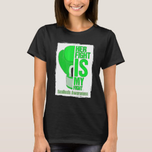 Camiseta Su Lucha Es Mi Pelea Scoliosis Green Ribbon Scoli