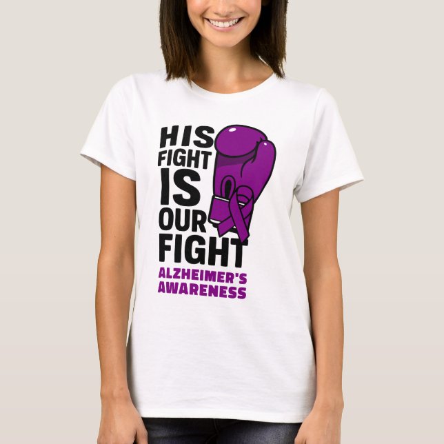 Camiseta Su lucha es nuestra lucha - Conciencia del Alzheim (Anverso)