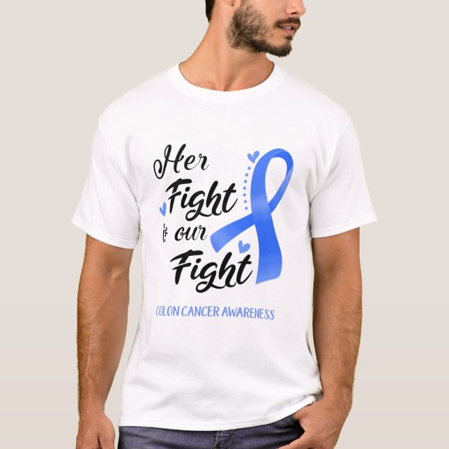 Camiseta Su lucha es nuestra lucha contra el cáncer de colo (Anverso)
