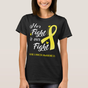 Camiseta Su lucha es nuestra lucha contra el cáncer de hue