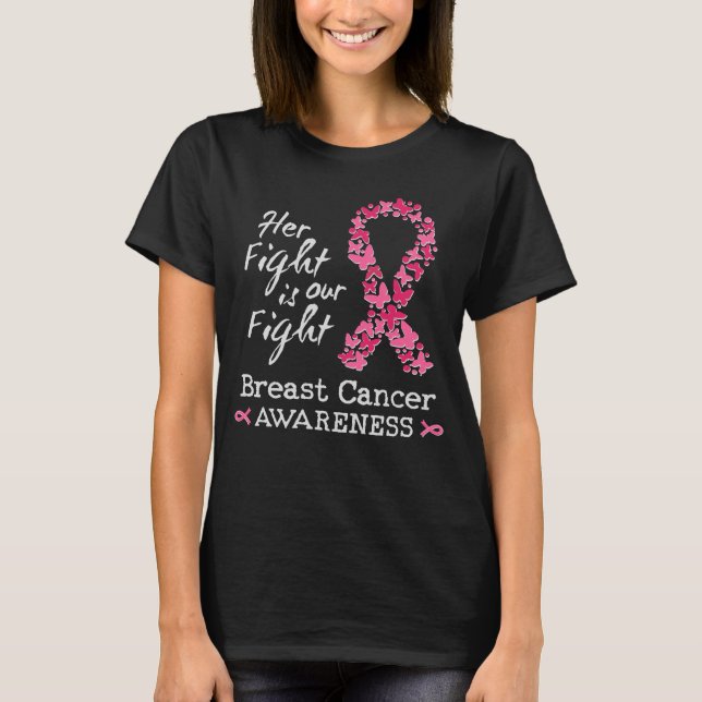 Camiseta Su lucha es nuestra lucha contra el cáncer de mama (Anverso)