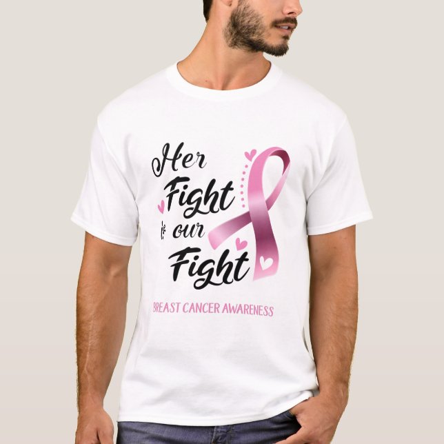 Camiseta Su lucha es nuestra lucha contra el cáncer de mama (Anverso)