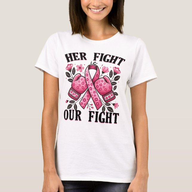 Camiseta Su lucha es nuestra lucha contra el cáncer de mama (Anverso)