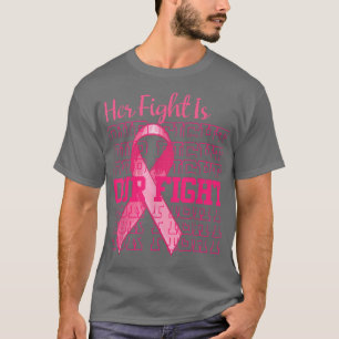 Camiseta Su Lucha Es Nuestra Lucha Contra El Cáncer De Mama
