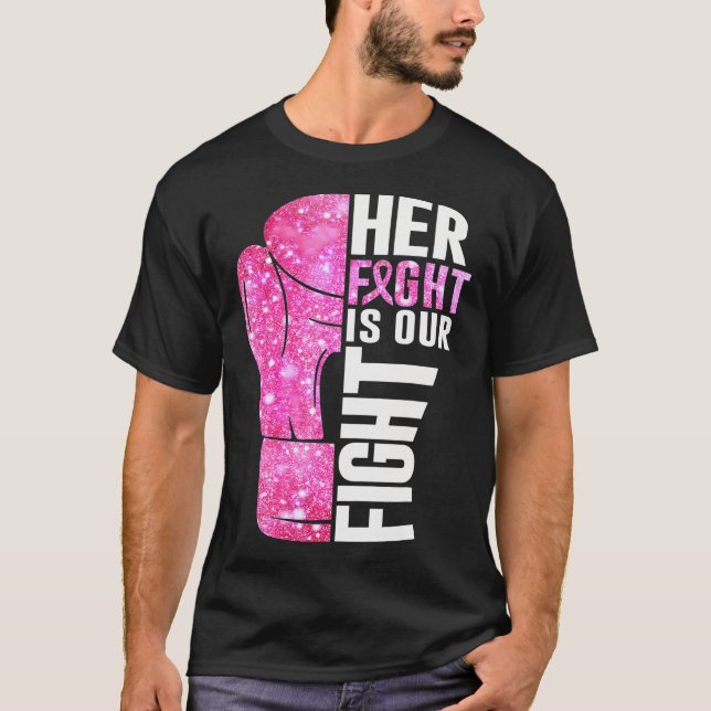 Camiseta Su Lucha Es Nuestra Lucha Contra El Cáncer De Mama (Anverso)