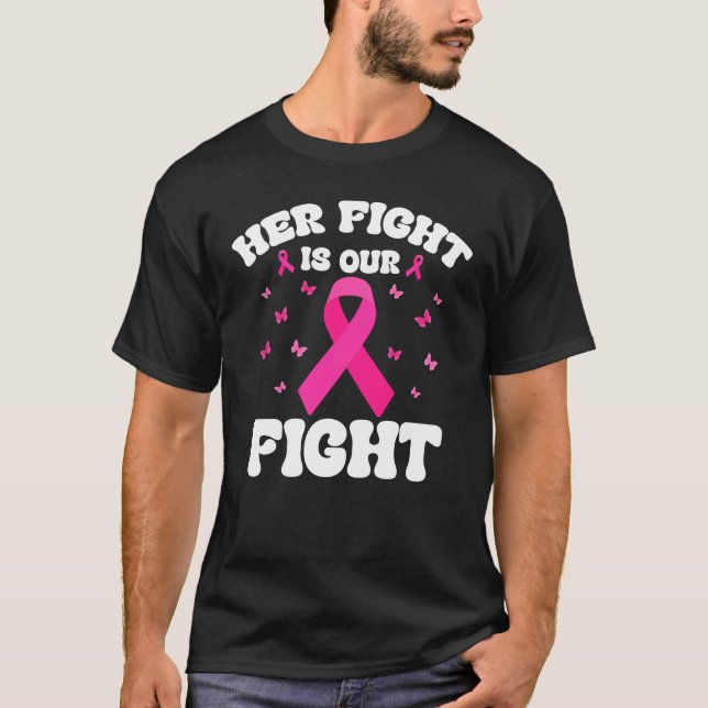 Camiseta Su lucha es nuestra lucha contra el cáncer de mama (Anverso)