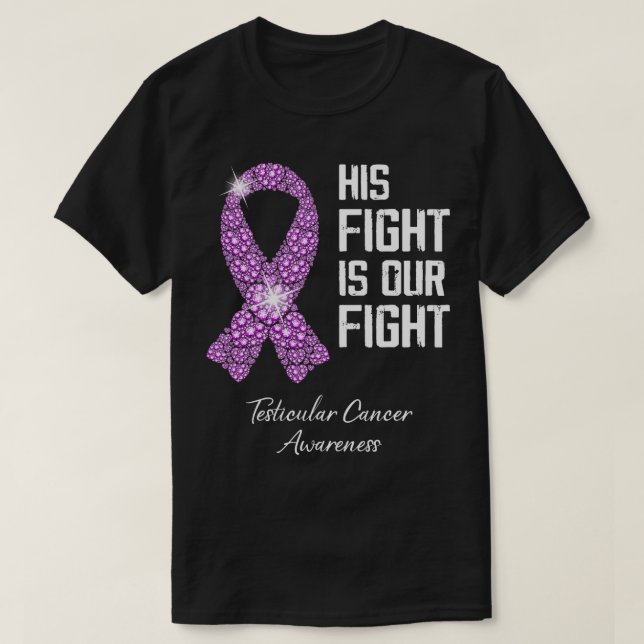 Camiseta Su lucha es nuestra lucha contra el cáncer testicu (Diseño del anverso)