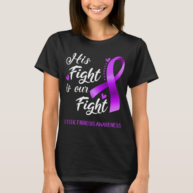 Camiseta Su lucha es nuestra lucha contra la fibrosis quíst (Anverso)