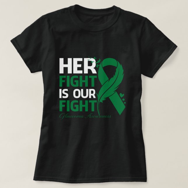 Camiseta Su lucha es nuestro combate GLAUCOMA CONCIENCIA Ri (Diseño del anverso)
