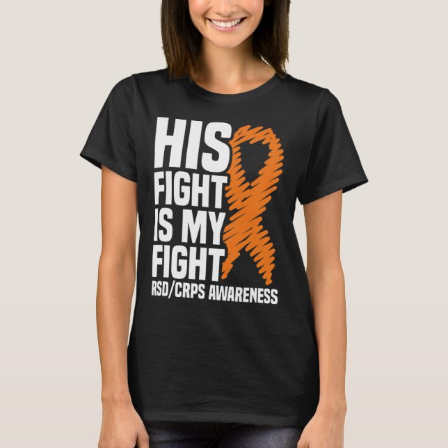 Camiseta Su Lucha Mi Lucha Naranja Ribbon Rsdcrps Concienci (Anverso)