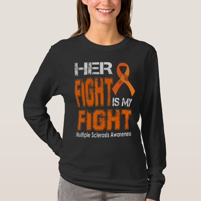 Camiseta Su Lucha Mi Lucha Orgullosa Esclerosis Múltiple Aw (Anverso)