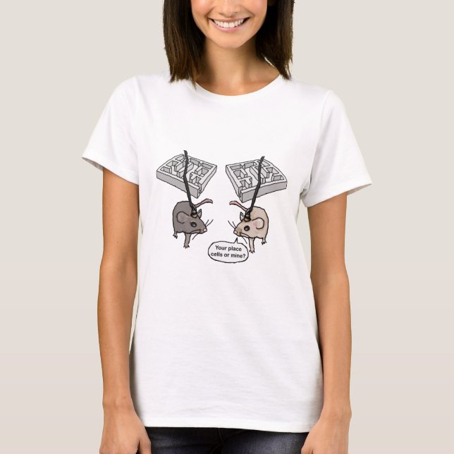 Camiseta ¿Su lugar (células) o el mío? (Anverso)