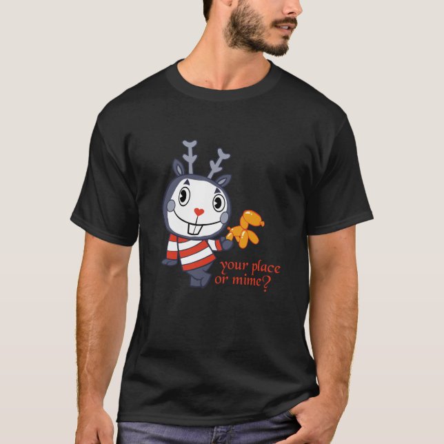Camiseta ¿Su lugar o Mime? (Anverso)