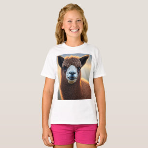 Camiseta "Su majestad flauta: La Gran Alpaca Marrón Wooly"