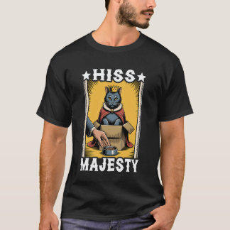 Camiseta Su Majestad Gato Divertido En Caja Gato Lindo 1