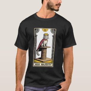 Camiseta Su Majestad Tarot Carta Místico Poste de Rascar Ga