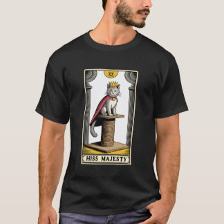 Camiseta Su Majestad Tarot Carta Místico Poste de Rascar Ga