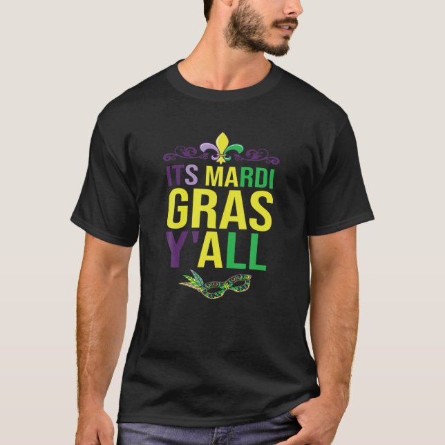 Camiseta Su Mardi Gras Yall Fiesta Tee Mardi Gras Fiesta Ma (Anverso)