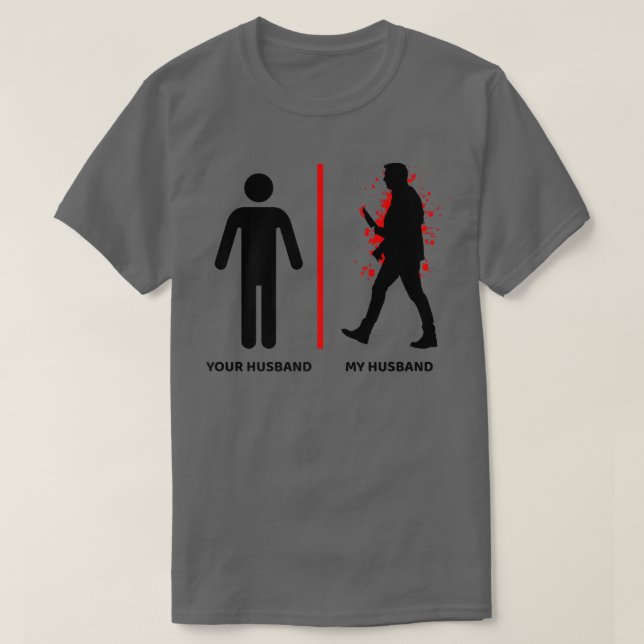 Camiseta Su marido mi marido asesino serie Halloween Pa (Diseño del anverso)
