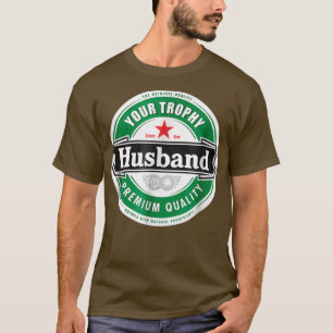 Camiseta Su marido trofeo es gracioso casado