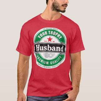 Camiseta Su marido trofeo es gracioso casado