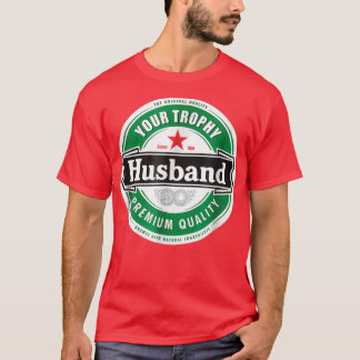 Camiseta Su marido trofeo es gracioso casado