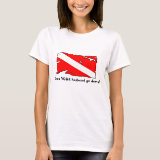 Camiseta ¿SU marido va abajo?