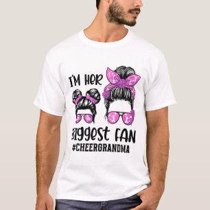 Camiseta Su mayor fan anima a la abuela de una porrista