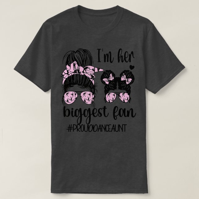 Camiseta Su Mayor Fanático Baila Tía Bailando Tía De Un Dan (Diseño del anverso)