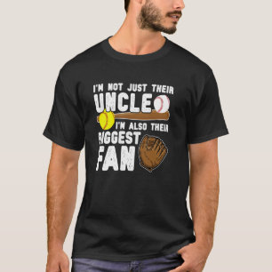 Camiseta Su mayor fanático béisbol softball tío de Balle