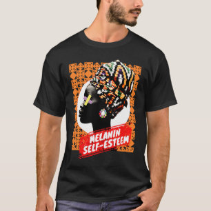 Camiseta Su Melanin impulsa la autoestima y el Histo negro