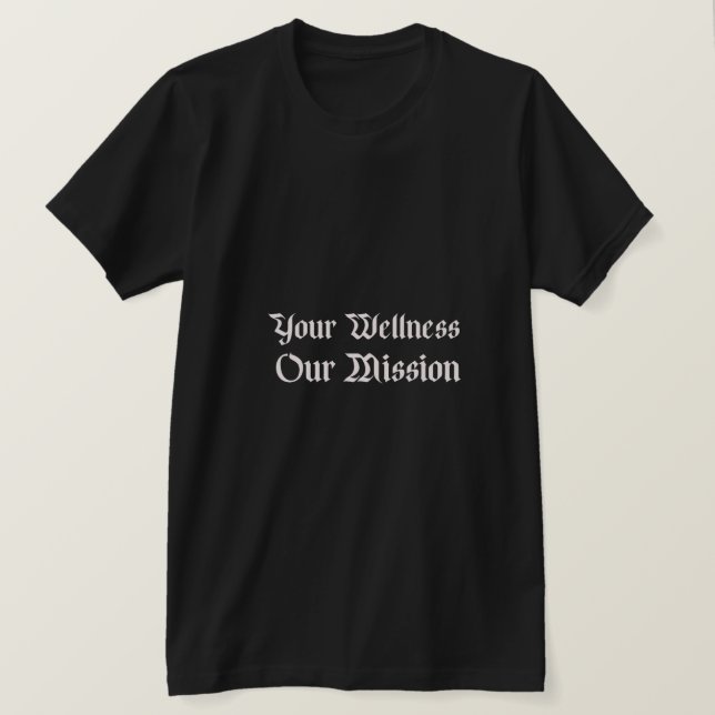 Camiseta su misión de bienestar (Anverso del diseño)
