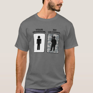 Camiseta Su nieto, mi nieto Ejército de Abuela Militar G