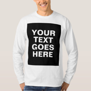 Camiseta Su nombre de texto es la plantilla moderna de mang