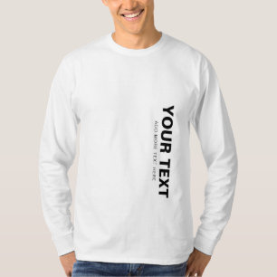 Camiseta Su nombre de texto subir foto hombre moderno elega
