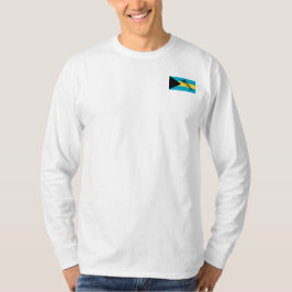 Camiseta Su nombre del barco con la bandera de Bahamas y