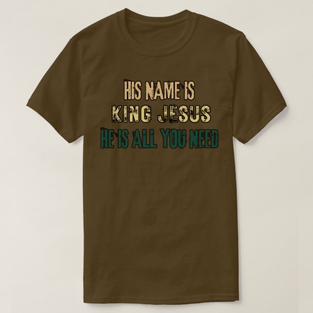 Camiseta Su nombre es JESUS (Diseño del anverso)