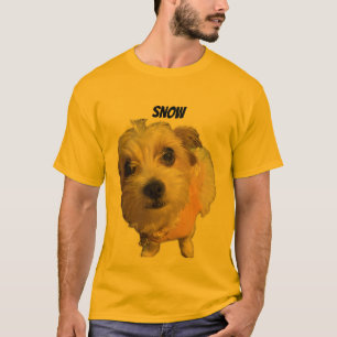 CAMISETA SU NOMBRE ES TEE OSCURO DE NIEVE