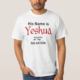 Camiseta Su nombre es Yeshua Salvation Messianic