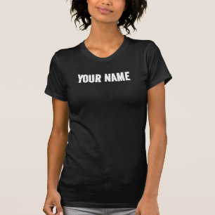Camiseta Su nombre Mujeres delgadas encajan Personalizado n